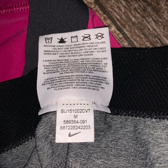 2 Nike pro shorts one is grey and one is pink - Picture 5 of 5